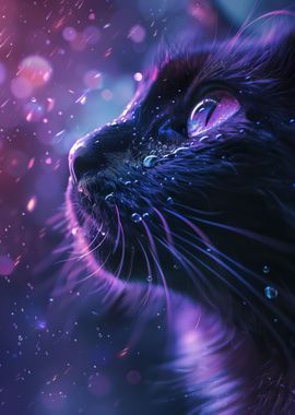 Cute Purple Cat