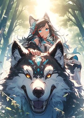 The girl and the Wolf