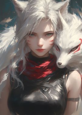 White Fox Anime Sexy Girl