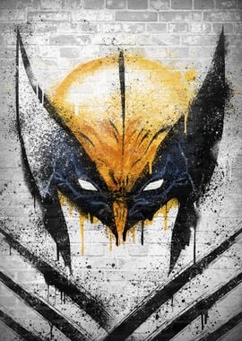 Wolverine Graffiti Wall