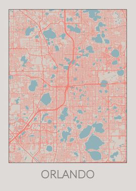 Orlando Vintage Map