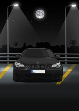 BMW 5 Series E60 black