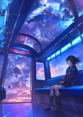 Anime Space Fantasy Train