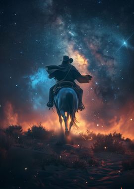 Cowboy Under the Stars