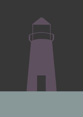 Purple lighthouse