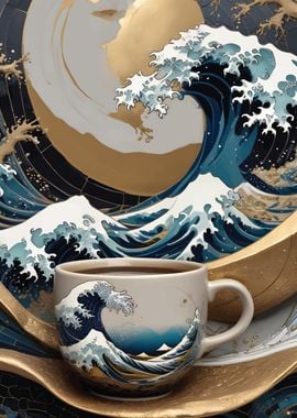 Kintsugi Great Wave