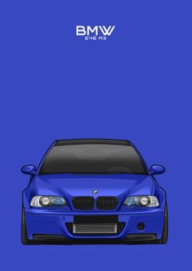 bmw e46 m3 blue