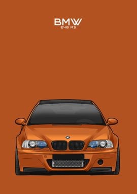 bmw e46 m3 orange