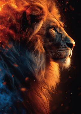 lion king head poster