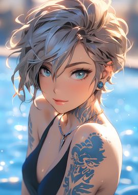 Poolside Tattoo Beauty