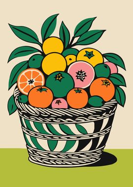 Vintage Fruit Basket