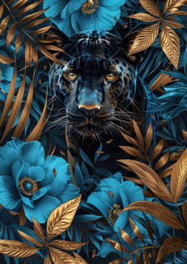 Floral Black Panther