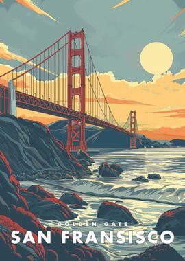 The golden gate vintage