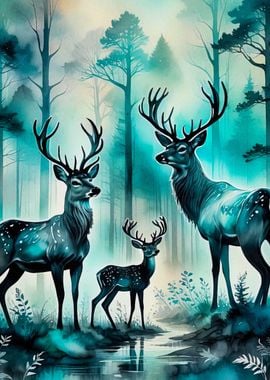 deer landscape