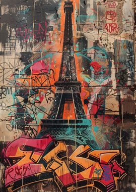 Paris France Graffiti