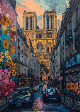 Paris France Graffiti