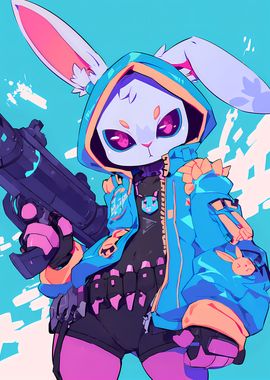 Rabbit Anime Gunner