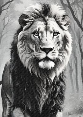 Lion art