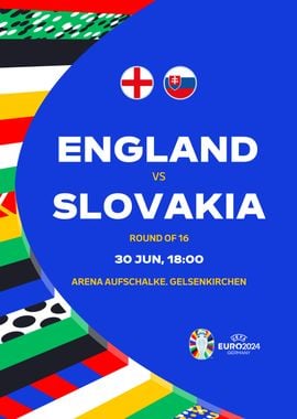 1/8 England vs Slovakia