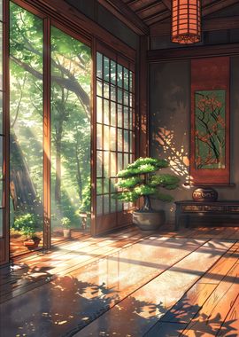 Japanese House in Forest