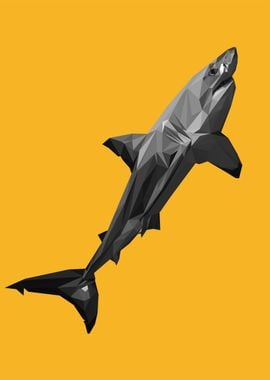 shark nursery poster