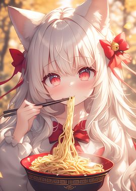 Cute Ramen Anime Girl