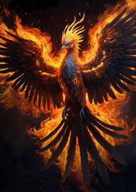 Mystical Phoenix Bird