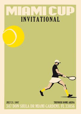 Miami Cup Tennis Poster