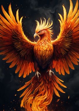 Mystical Phoenix Bird