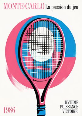 Monte Carlo Tennis Poster