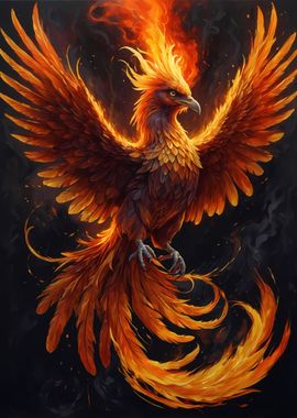 Mystical Phoenix Bird