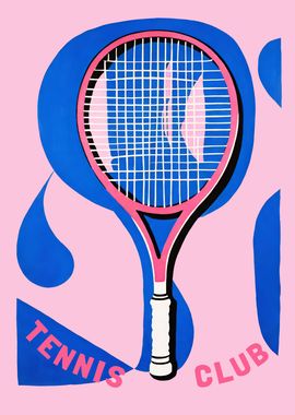 Cute Tennis Club Poster