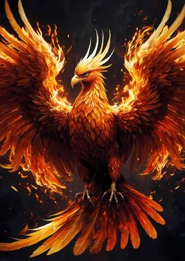 Mystical Phoenix Bird