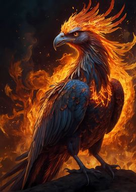 Mystical Phoenix Bird