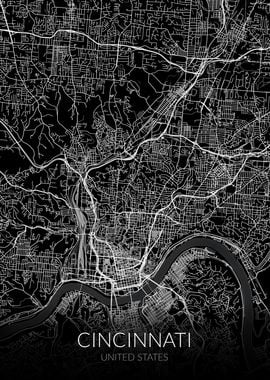 Cincinnati Black Map