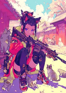 Geisha Cats Rifle