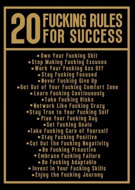 20 Rules For Success