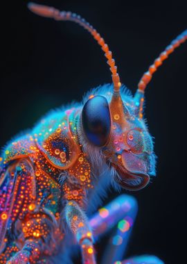 Insects in neon