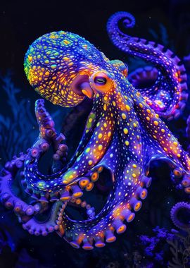 Neon Octopus