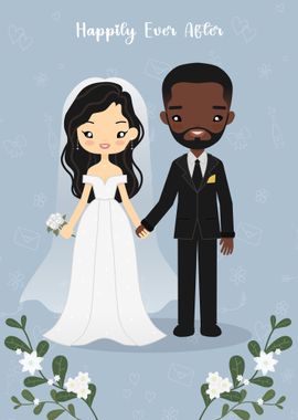 Cute Wedding Couple