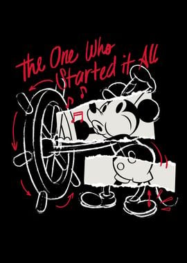 Steamboat Willie Outlines