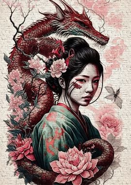 Geisha Dragon 1