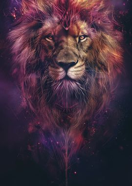 lion king head poster