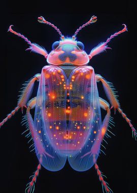 Insects in neon