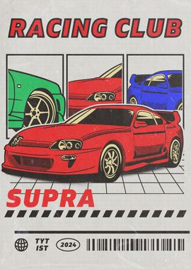 Red Toyota Supra