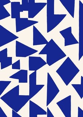 Cobalt Blue Geometric