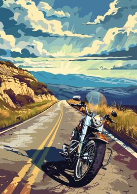 Motorcycle Biker Scenery