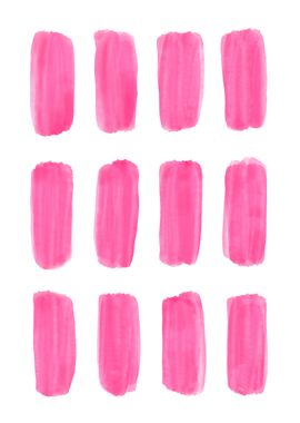 Pink Abstract Brush Stroke