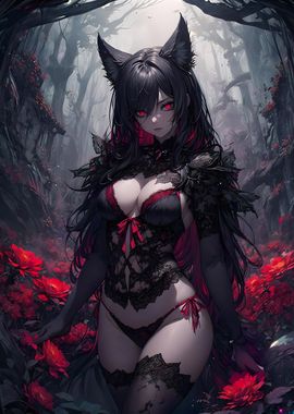 Sexy Demon Gothic Girl