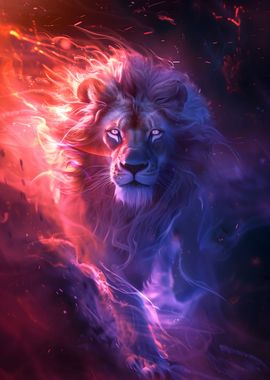 Blazing Mane Lion